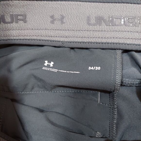 Under Armour Pants Mens 34x30 Gray Match Play Golf Tapered Leg - Picture 4 of 8